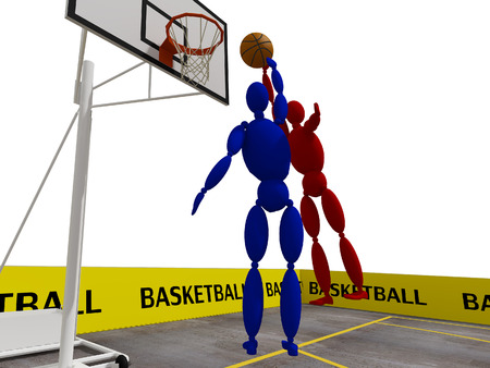 slam dunk,3dの写真素材