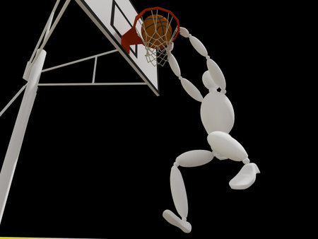 slam dunk,3dの写真素材