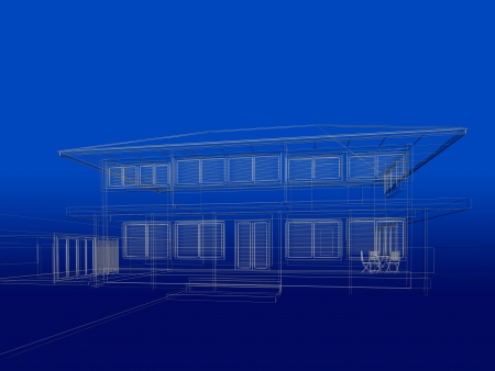 abstract sketch design of houseの写真素材