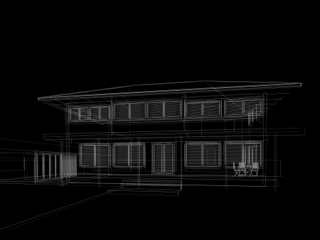 abstract sketch design of houseの写真素材