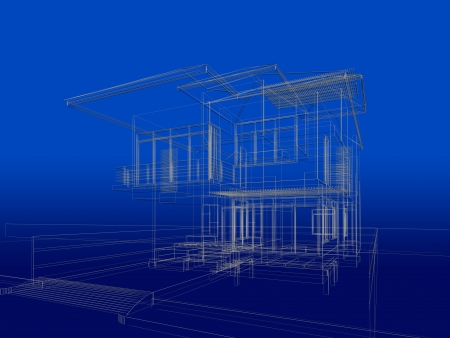 abstract sketch design of houseの写真素材
