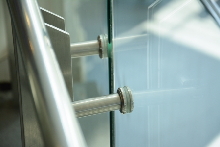 detail of modern hand railの写真素材