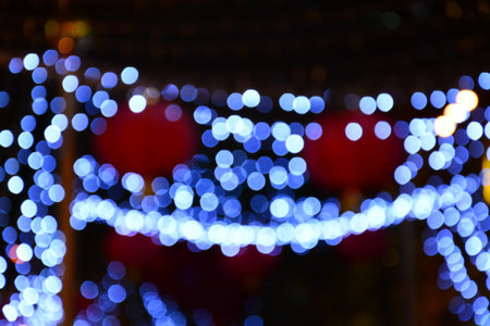 colorful of bokeh background 