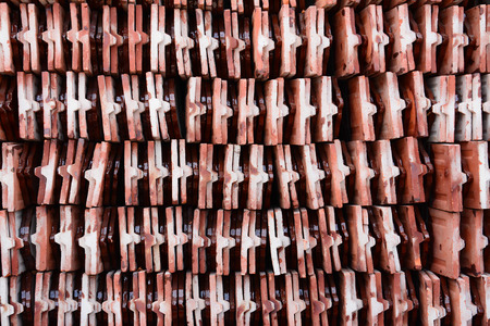 Red tiles roof の写真素材