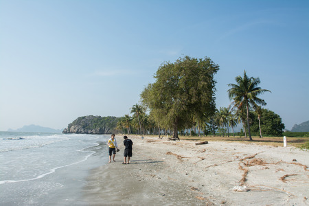 Sampraya beach in Samroiyod nation park, Pranburi, Prachuap Khiri Khan, Thailandのeditorial素材