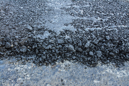 new asphalt road