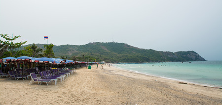 koh larn island tropical beach in pattaya city Thailandの写真素材