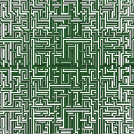 top view of endless maze 3d illustrationの写真素材