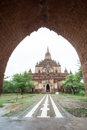 Sulamani temple Pagoda in Old Bagan Pagan, Myanmar Burma. The temple is one of the most-frequently visited in Baganのeditorial素材