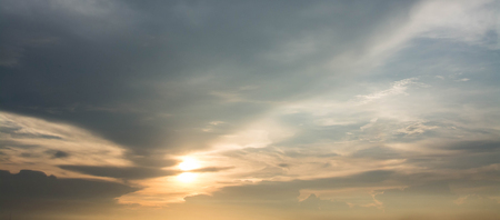 Colorful sky in twilight time backgroundの写真素材