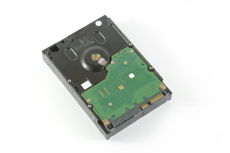 Hard disk drive (HDD) isolate on white background