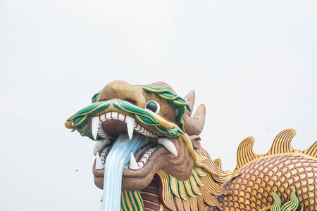 Big dragon at Dragon descendants museum, Suphanburi, Thailandのeditorial素材