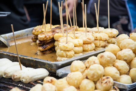 sweet grill potato, Thai dessertの写真素材