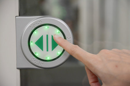 touch screen Icon for open the door