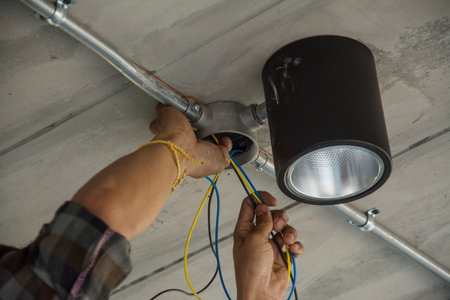 electrical junction box with galvanized conduit pipe connection