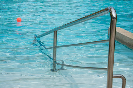 stair in water pool