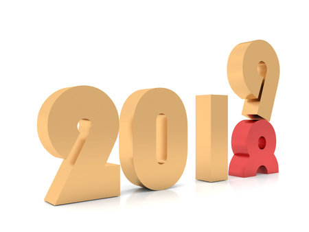 Happy New Year 2019. Golden 3D