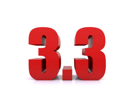 3.3 Shopping day sale on white background. 3  March sale poster template. 3d renderingの写真素材