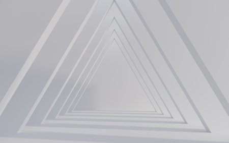Empty  white space interior with sunlight and shadow, 3d renderingの写真素材