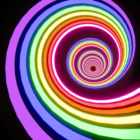 Waving ribbon of LGBT pride  background. LGBTQ colors flag.の写真素材