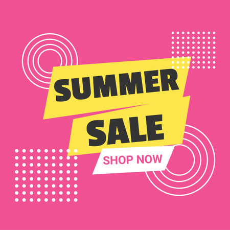 Summer sale banner template. Special offer