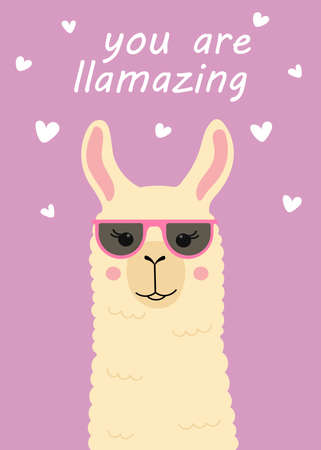 Template for poster, birthday card, invitation, Valentine day card and party decor. Vector illustrationのイラスト素材