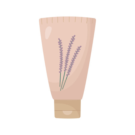 Tube of cream or gel. Natural organic cosmetic product.のイラスト素材