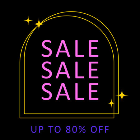 Sale banner template. Minimalistic abstract design for web banner, social media, promo poster.のイラスト素材