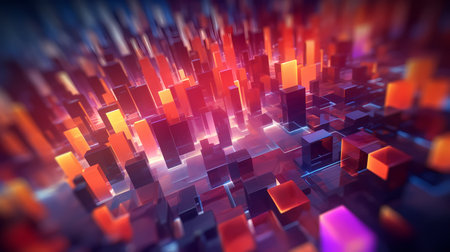 Abstract geometric composition, digital artworks.の素材