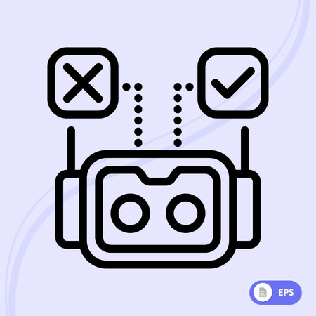 Virtual reality VR headset icon, outline vector illustration. Flat design styleのイラスト素材