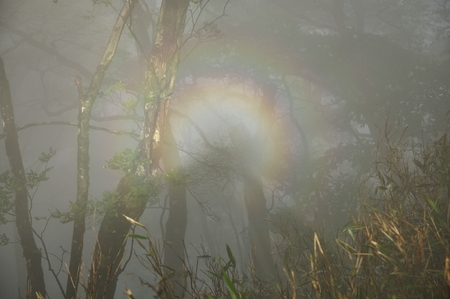 Brocken's phenomenonの写真素材