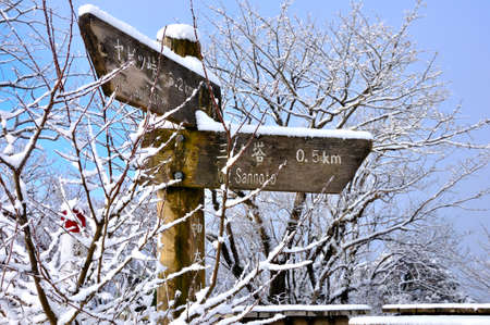 Tanzawa Snowy Ninotoda Summitの写真素材