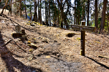 Tanzawa Pass Nabewari Passの写真素材