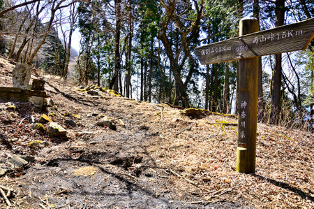 Tanzawa Pass Nabewari Passの写真素材