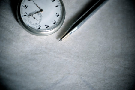 Vintage Pocket Watch with Pen 