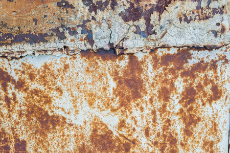 Grange looking metal background with rust and paint