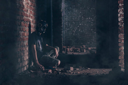 nothing to breathe in an abandoned building