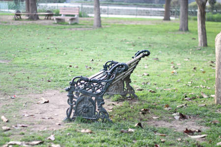 bench in parkの写真素材