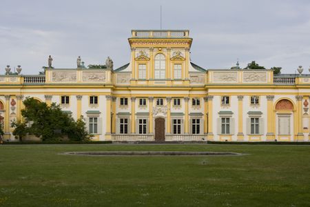 part of a baroque palaceの写真素材