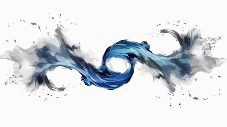 Abstract watercolor background. Vector illustration. Grunge style.のイラスト素材