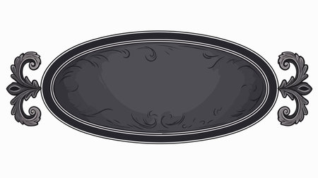 Illustration of a vintage frame on a white background, vector illustrationのイラスト素材