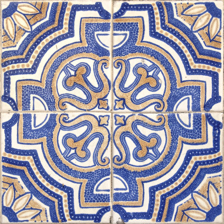 Seamless traditional mosaic pattern for backgrounds,coverage outside of buildings, high-res JPEG.
