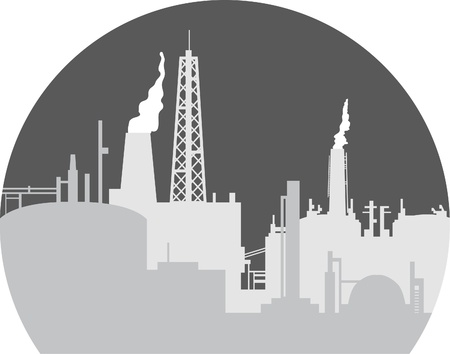 Industrial backgroungのイラスト素材