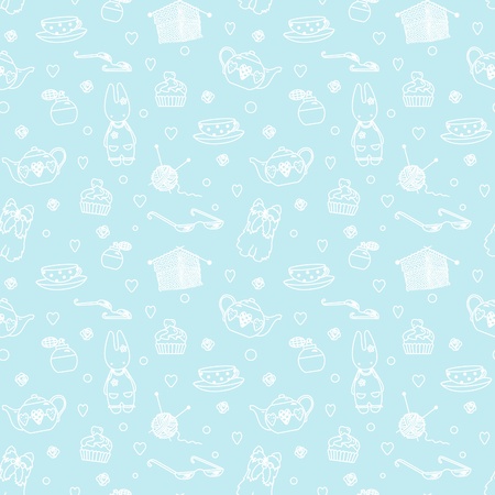 Seamless pastime things; pattern; vectorのイラスト素材