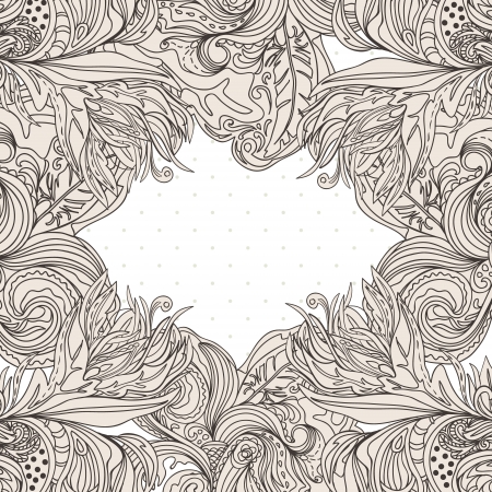 Vintage hand-drawn backgroundのイラスト素材