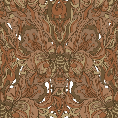Seamless abstract hand-drawn pattern. Seamless pattern can be used for wallpaper, pattern fills, web page background,surface textures. Floral backgroundのイラスト素材