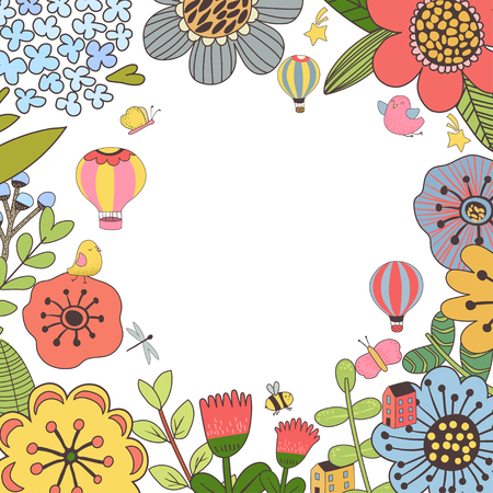 Decorative botanical designのイラスト素材