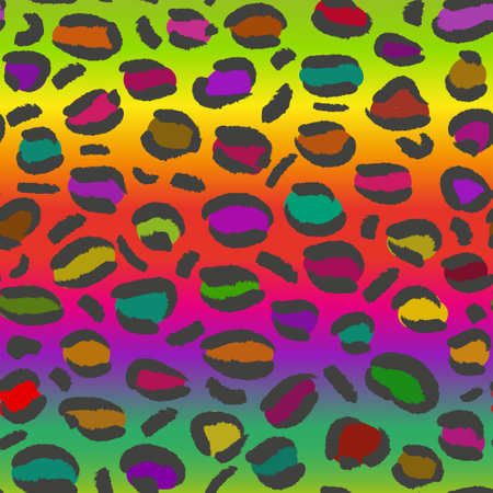 Leopard print. Animal skin pattern. Seamless vector background.の写真素材