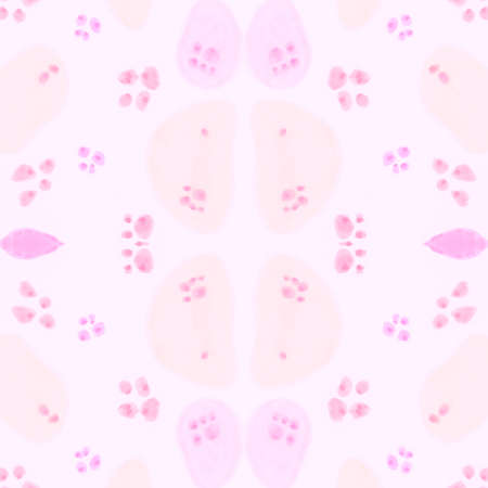 Pink Leopard Rapport. Japanese Jaguar Art Imitation. Seamless Watercolour Spotted Tropical Wallpaper. Pink Fabric Design. Delicate Leopard Texture. Cat Art Artwork. Romance Leopard Pattern.の写真素材
