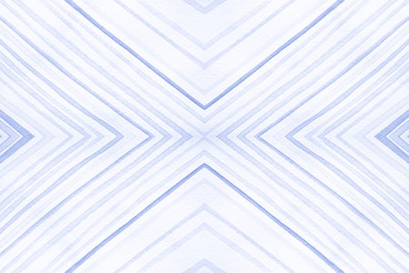 Seamless Geometric Ethnic Pattern. Drawn by Hand Stripes Background. Blue and White Vintage...